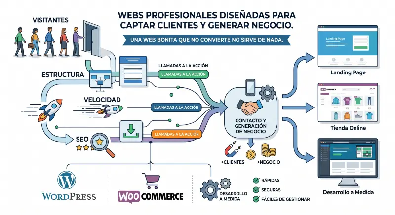 Webs profesionales que generan clientes